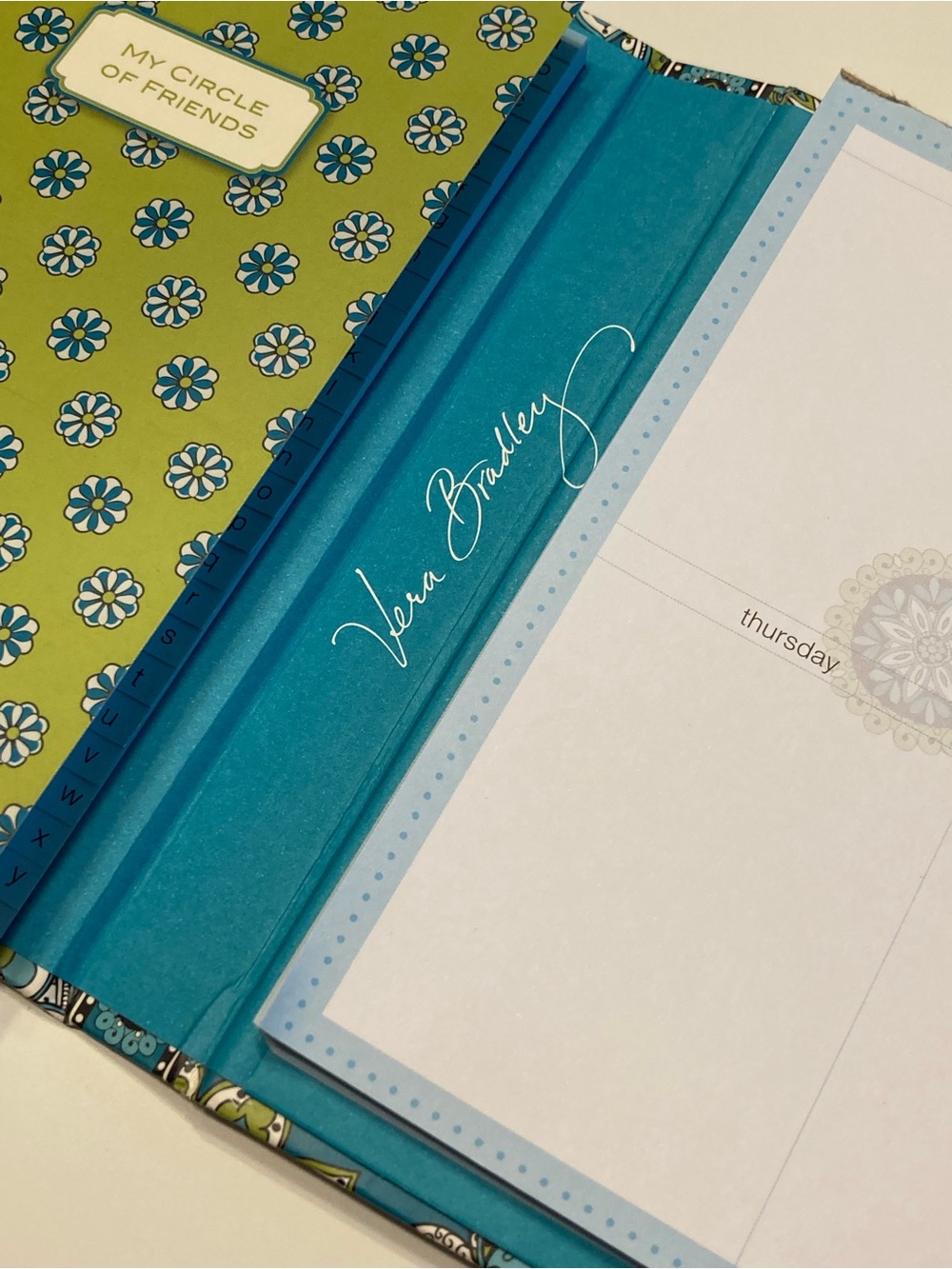 Vera Bradley Teal and Lime Floral Organizer - Picture 5 of 7